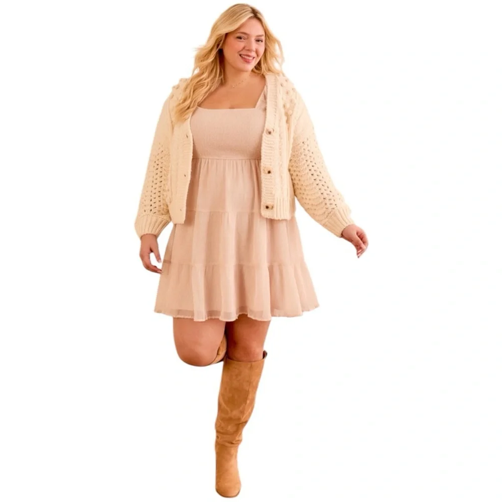 New Arula Logan Tiered Mini Dress